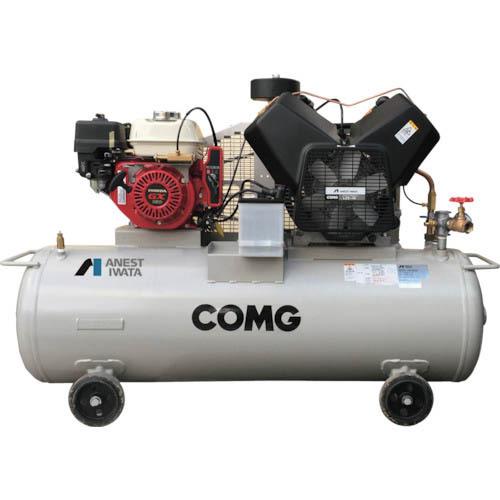 アネスト岩田 レシプロコンプレッサー(給油式) タンクマウント形コンプレッサ 2.2KW エンジン駆...