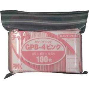 セイニチ ユニパック GP B‐4 カラーチャック ピンク ( GP B-4 COLOR CHAKKU PINK ) (株)生産日本社｜orangetool