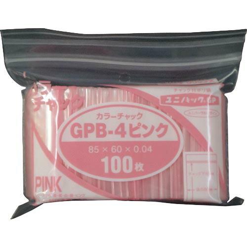 セイニチ ユニパック GP B‐4 カラーチャック ピンク ( GP B-4 COLOR CHAKK...