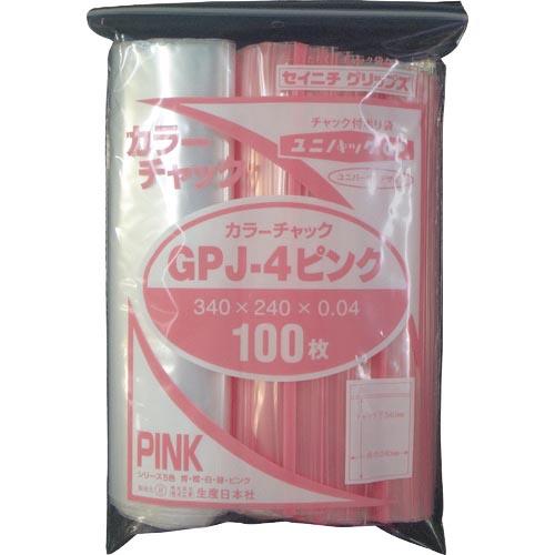 セイニチ ユニパック GP J‐4カラーチャック ピンク ( GP J-4 COLOR CHAKKU...