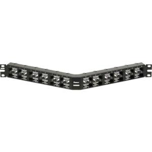 PANDUIT アングル型高密度モジューラーパッチパネル枠(ラベル幅大) 48ポート  ( CPPA48HDEWBL ) パンドウイットコーポレーション (メーカー取寄)｜orangetool