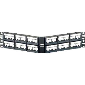 PANDUIT アングル型モジュラーパッチパネル枠 48ポート  ( CPPLA48WBLY ) パンドウイットコーポレーション (メーカー取寄)｜orangetool