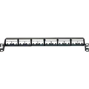 PANDUIT モジュラーパッチパネル枠 4ポートフェースプレートタイプ 埋め込み型 24ポート  ( CPPL24WRBLY ) (10個セット) (メーカー取寄)｜orangetool