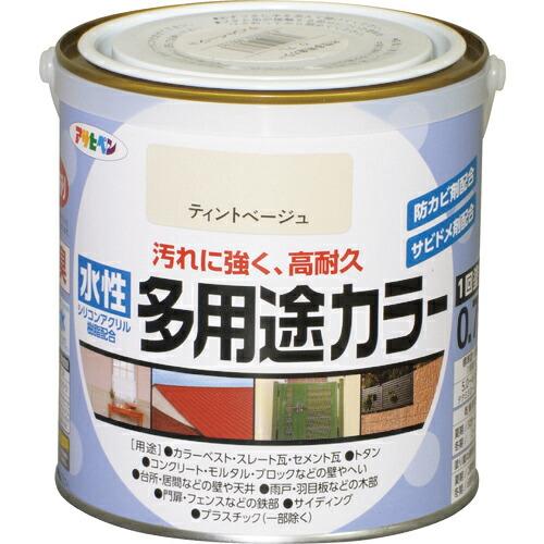アサヒペン 水性多用途カラー0.7Lティントベージュ ( 460783 ) (6缶セット) (株)ア...