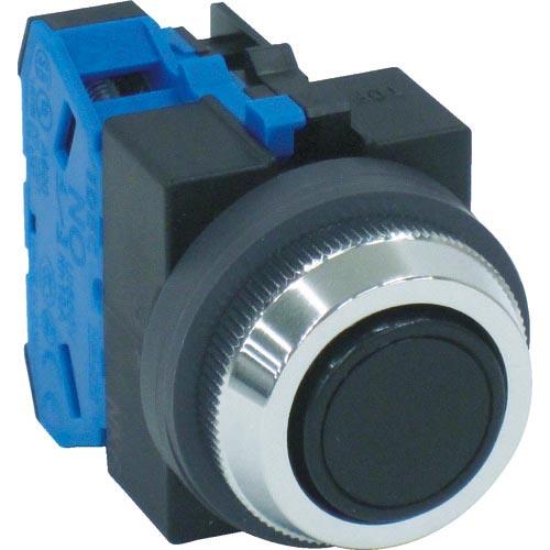 IDEC Φ25丸平形押しボタンスイッチ ( ABS110NB ) IDEC(株)