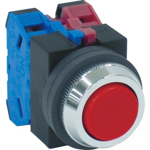 IDEC Φ25丸平形押しボタンスイッチ ( ABS111NR ) IDEC(株)