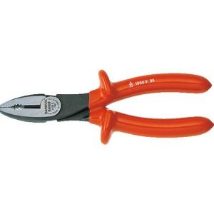 バーコ 絶縁ペンチ ピアノ線切断2.0mm 全長180mm 1000V絶縁ハンドル付 ( 2628S-180 ) スナップオン・ツールズ(株)｜orangetool