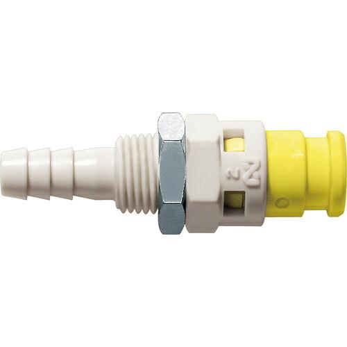 日東 キューブカプラ相手側取付サイズ内径φ4チューブ(65242) ( SPC-04PHB-YEL ...