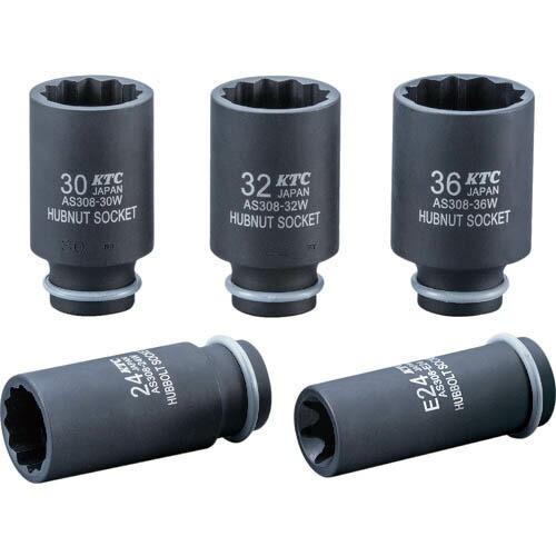 KTC 12.7sq.インパクトレンチ用ハブソケットセット24、36(十二角)、E24(E型トルクス...