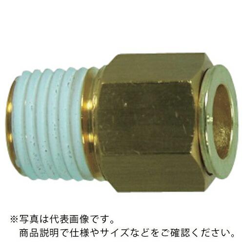 チヨダ 冷却水配管用タッチコネクターフジVタイプメイルコネクター(金属) 12mm・R3/8 ( 1...