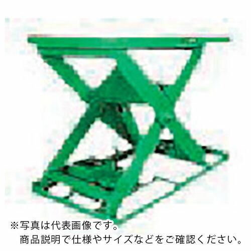 Bishamon テーブルリフト 1TON フットスイッチ 均等荷重1000kg 揚程500mm (...