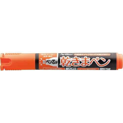 シヤチハタ 乾きまペン 太字角芯 橙色 ( K-199N-OR ) シヤチハタ(株) (メーカー取寄...