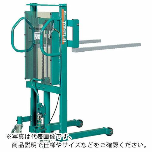 Bishamon フォーク式リフター トラバーリフト(手動油圧式)早送り装置付 均等荷重500kg ...