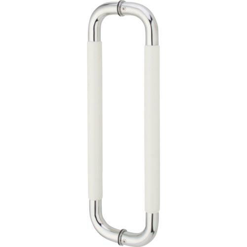 MK ナチュラルO型ハンドル 30ΦX450mm 鏡面クローム ホワイト ( W-5000-45S ...