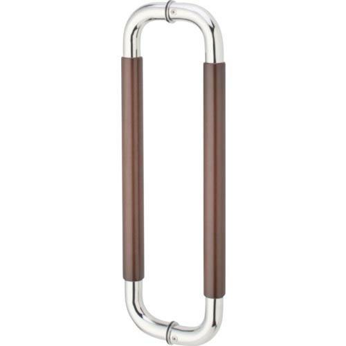 MK ナチュラルO型ハンドル 30ΦX450mm 鏡面クローム ダークオーク ( W-5000-45...