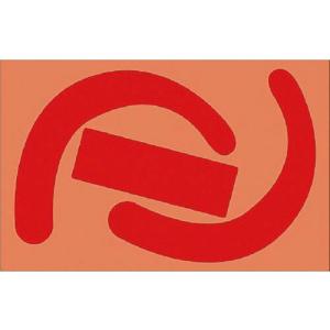 ユニット 安全帯使用確認ステッカー蛍光赤(10枚) ( 335-27R ) ユニット(株)｜orangetool