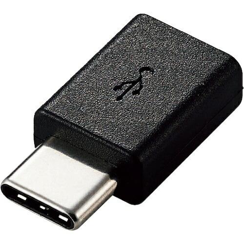 ELECOM USB2.0変換アダプタ(Type-C-micro-B) ブラック ( MPA-MBF...