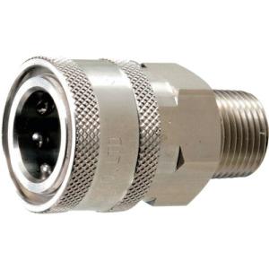 スーパー工業 ワンタッチカプラー SUS メス×オスネジ 1/2 ( 040000581 ) スーパー工業(株) (メーカー取寄)｜orangetool