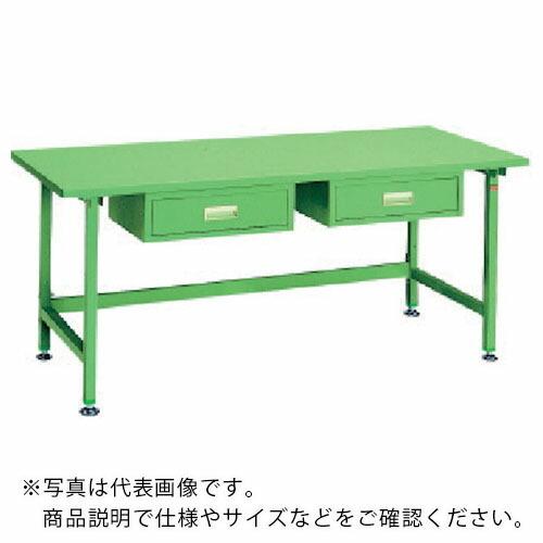 OS 中量作業台 スチール天板 間口1800×奥行750×高さ750mm 引出し付き ( NBS18...