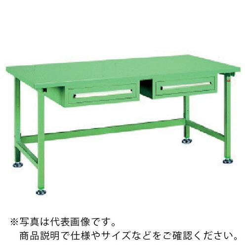 OS 中量作業台 スチール天板 間口1800×奥行750×高さ750mm 引出し付き ( NBS18...