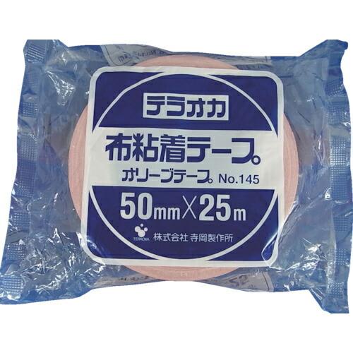 TERAOKA カラーオリーブテープ NO.145 赤 100mm×25M ( 145 R-100X...