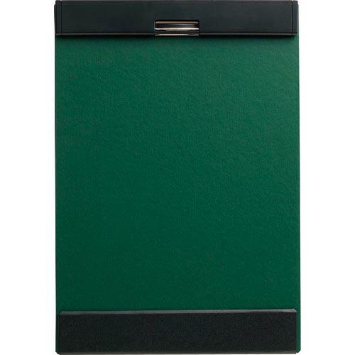 KING JIM クリツプボ-ド マグフラツプ A4 緑 短辺とじ 収納約30枚 背面・底面フラップ...