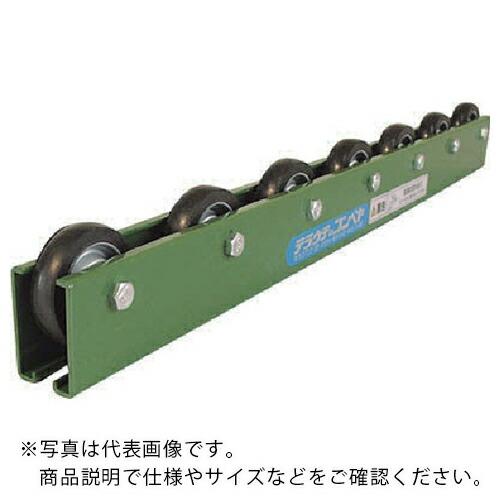 TS 黒ゴムライニングスチール製ホイールコンベヤ  ( KR-A6BG-P100X3000L )