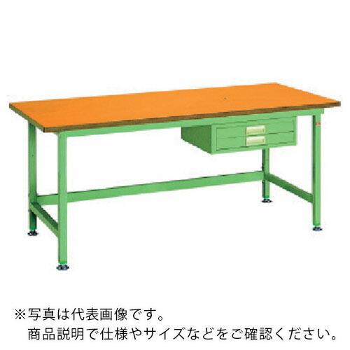 OS 中量作業台 木製天板 間口1800×奥行750×高さ750mm 引出し付き ( NBW1875...