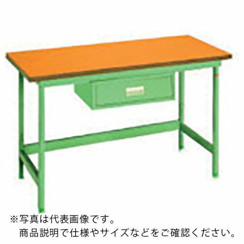 OS 中量作業台 木製天板 間口1200×奥行750×高さ750mm 引出し付き ( NBW1273...