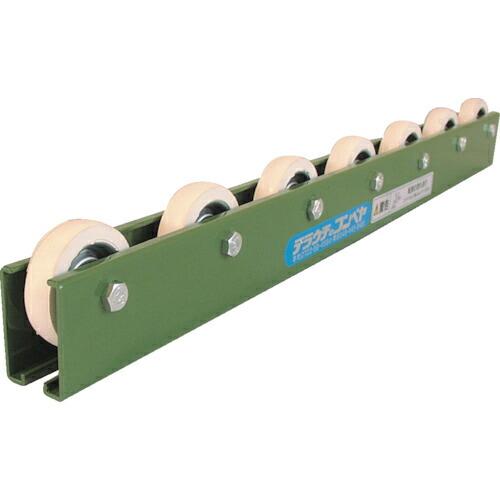 TS 白ゴムライニングスチール製ホイールコンベヤ ( KR-A6WG-P50X1500L ) (メー...