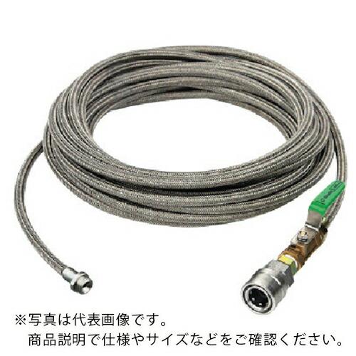 Asada 1/4SUS洗管ホース コック付 20m SUSワンタッチカプラ仕様 ( HD03220...