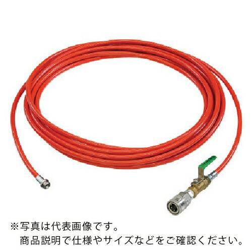 Asada 1/4PU洗管ホース コック付 20m SUSワンタッチカプラ仕様 ( HD03228 ...