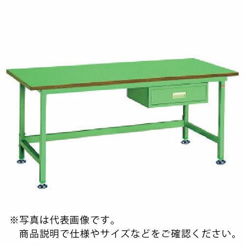 OS 中量作業台 ロンリウム天板 間口1800×奥行750×高さ750mm 引出し付き ( NBL1...