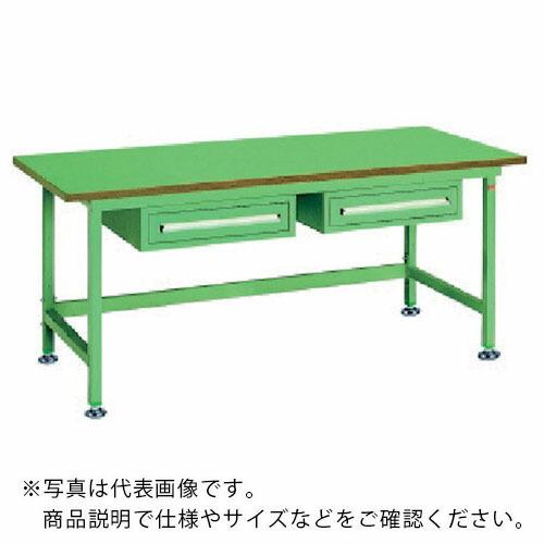 OS 中量作業台 ロンリウム天板 間口1800×奥行750×高さ750mm 引出し付き ( NBL1...