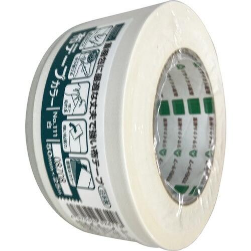 okamoto 布テープ NO111カラー 白 50ミリ シュリンク包装 ( 111W50S ) (...