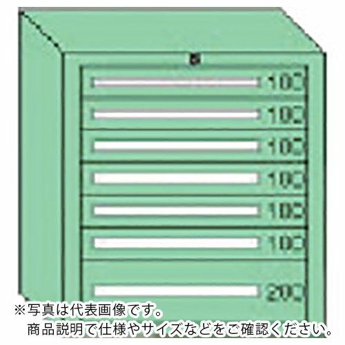 OS デラックス重量キャビネット 間口811×奥行557×高さ681mm(若草色) ( DX809 ...