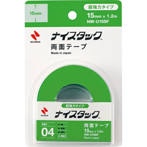 ニチバン 両面テープ ナイスタック超強力タイプ  15mmX1.2m  ( NW-U15SF )