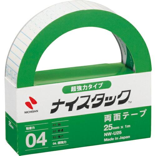 ニチバン 両面テープ ナイスタック超強力タイプ  25mmX1m ( NW-U25 )
