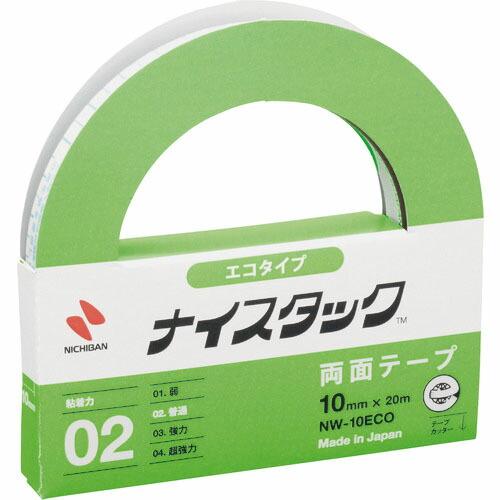 【SALE価格】ニチバン 両面テープ ナイスタック 10mmX20m(大巻) エコのり仕様 エコマー...