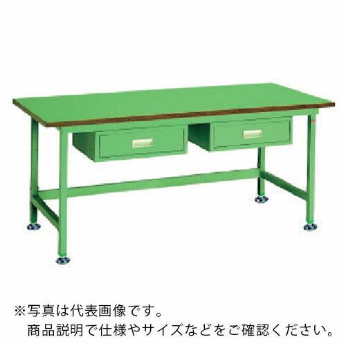 OS 中量作業台 ロンリウム天板 間口1800×奥行750×高さ750mm 引出し付き ( NBL1...
