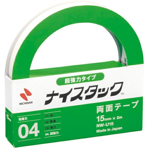 ニチバン 両面テープ ナイスタック超強力タイプ  15mmX2m ( NW-U15 ) ニチバン(株...
