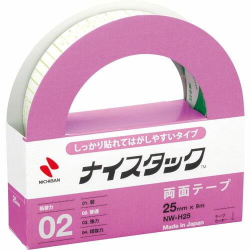 【SALE価格】ニチバン 両面テープ ナイスタックしっかり貼れて剥がしやすいタイプ 25mmX9m ...