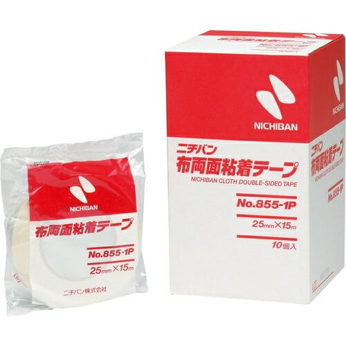 【SALE価格】ニチバン 布両面855-1P 25mm×15m ( 855P-25 )(10巻セット...