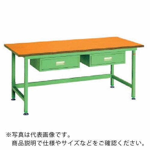 OS 中量作業台 木製天板 間口1800×奥行750×高さ750mm 引出し付き ( NBW1874...