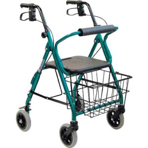 カワムラ 【非課税】 四輪歩行車KW20グリーン ( KW20GREEN ) (株)カワムラサイクル (メーカー取寄)｜orangetool