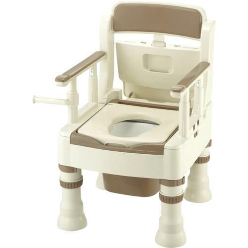 リッチェル ポータブルトイレ きらくMS型 アイボリー  ( 45601 )