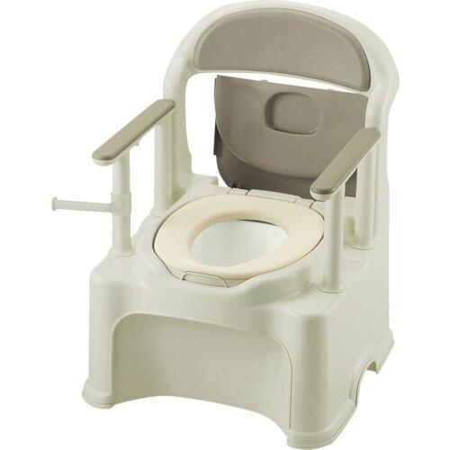 リッチェル ポータブルトイレ きらくPY2型 グレー  ( 47540 )