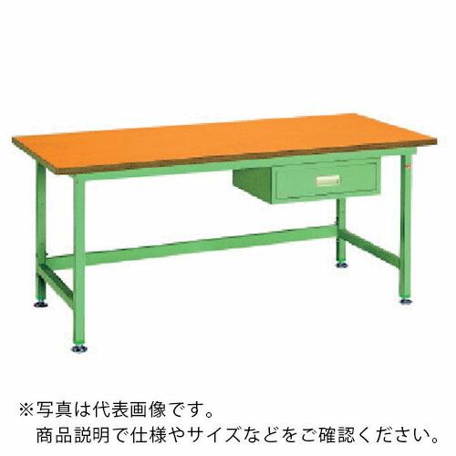 OS 中量作業台 木製天板 間口1800×奥行750×高さ750mm 引出し付き ( NBW1873...