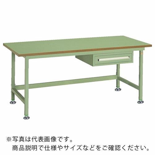 OS 中量作業台 ロンリウム天板 間口1200×奥行750×高さ750mm 引出し付き ( NBL1...