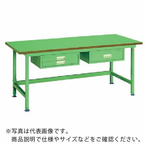 OS 中量作業台 ロンリウム天板 間口1800×奥行750×高さ750mm 引出し付き ( NBL1...